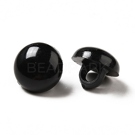 1-Hole Opaque Acrylic Shank Buttons BUTT-D011-B-01-1