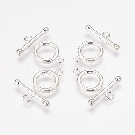 Brass Toggle Clasps X-KK201-S-1