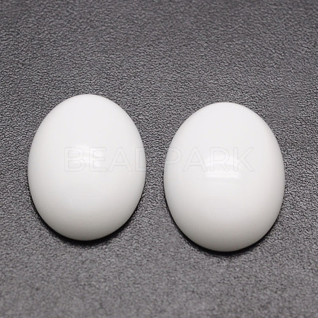 Oval Natural White Jade Cabochons X-G-K020-18x13mm-12-1