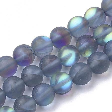 Synthetic Moonstone Beads Strands X-G-S283-01-6mm-1