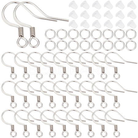 SUNNYCLUE 200Pcs 304 Stainless Steel Earring Hooks DIY-SC0024-20-1