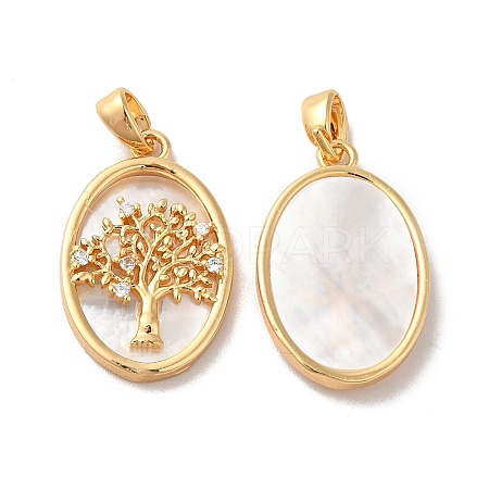 Brass Shell Pendants LS-KK-M243-34G-1
