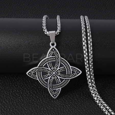 Viking Triskelion Knot 201 Stainless Steel Pendant Necklaces for Men FS-WG900AF-01-1
