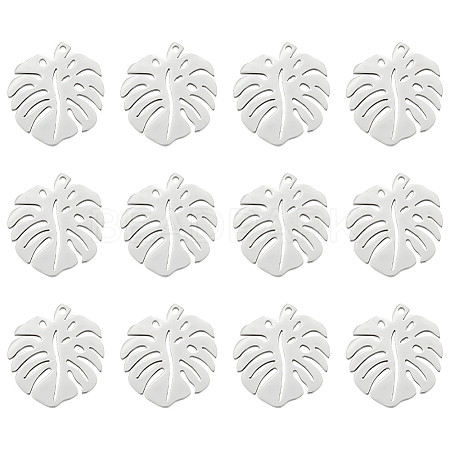 Unicraftale 12Pcs 201 Stainless Steel Pendants STAS-UN0054-39-1