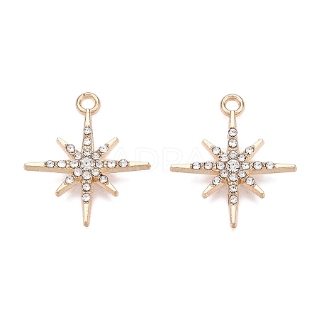 Rack Plating Alloy Pendants FIND-N005-33G-1