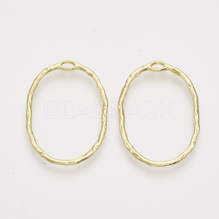 Alloy Open Back Bezel Pendants X-PALLOY-S121-84-1