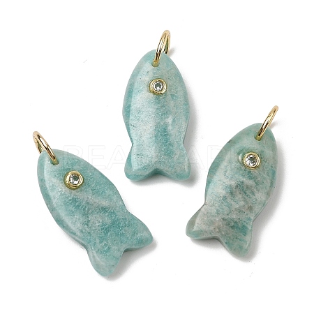Natural Amazonite Pendants X-G-A297-01G-05-1