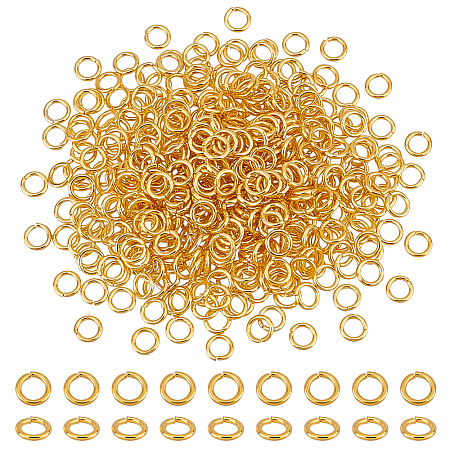 Brass Open Jump Rings KK-PH0006-6mm-G-1