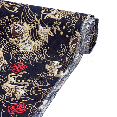 Japanese Style Cotton Fabric DIY-WH0504-797A-1