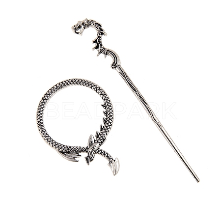 Tibetan Style Alloy Hair Sticks PW-WGCE4EE-02-1
