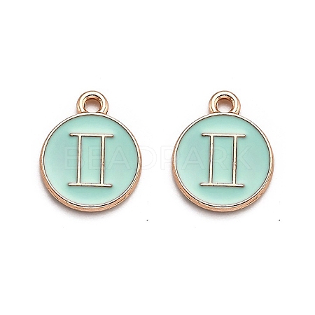 Alloy Enamel Pendants ENAM-S124-01A-15I-1