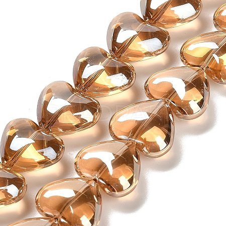 Electroplate Glass Beads Strands X-EGLA-B008-01A-PL03-1