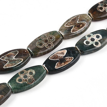 Tibetan Style dZi Beads G-S359-250A-1