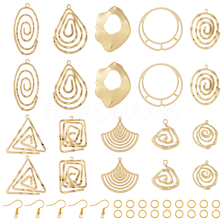  DIY Geometry Earring Making Kit DIY-TA0005-30-1