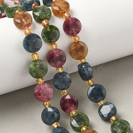Natural Multicolor Tourmaline Beads Strands G-G271-C02-10mm-1