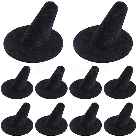 Felt & Paper Cone Jewely Ring Display Stands ODIS-WH20003-11-1