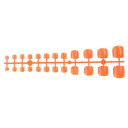 Full Cover Fake Toenails Solid Color Plastic Feet Nails Artificial Toe Nail Tips MRMJ-T078-246O-1