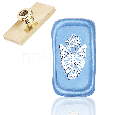 Wax Seal Brass Stamp Head AJEW-WH0215-019-1