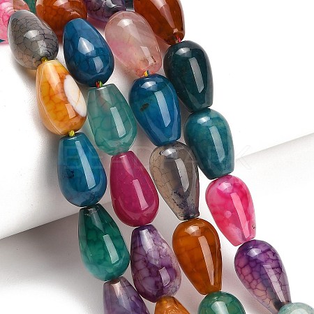 Natural Dragon Veins Agate Beads Strands GG-L001-C01-01-1