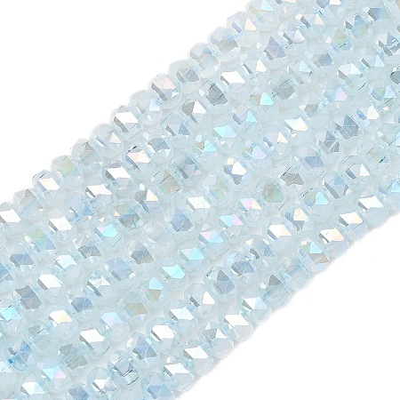 Imitation Jade Glass Beads Strands EGLA-F167-03A-09-1
