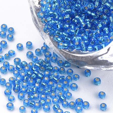 15/0 Silver Lined Glass Seed Beads SEED-Q025-1.5mm-C04-1