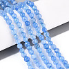 Dyed Natural White Jade Beads Strands G-T139-4mm-60-16-1