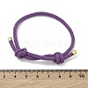 Adjustable Nylon Round Milan Cord Slider Bracelet Making FB-H001-01G-13-3