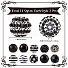 20Pcs 10 Styles Acrylic & Resin Beads Sets DIY-PA0001-02A-2