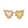 Rack Plating Brass Micro Pave Clear Cubic Zirconia Charms KK-D074-04G-02-1