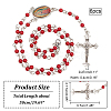 Acrylic Rosary Bead Necklace NJEW-PH01475-2