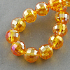 Electroplate Glass Bead Strands EGLA-R040-8mm-22-2