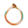 Handwoven Gradient Braided Polyester Cord Pendant Decorations HJEW-F026-01D-2
