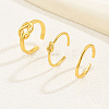 3Pcs 3 Styles Brass Knot Open Cuff Toe Rings for Daily GY1534-5
