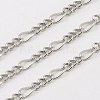 Tarnish Resistant 304 Stainless Steel Figaro Chains CHS-K001-82-B-1