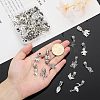 48Pcs 12 Styles Tibetan Style Alloy European Dangle Charms FIND-CA0005-67-3