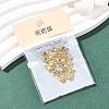 SHEGRACE Brass Pave Cubic Zirconia Flat Round Connector Charms XGRQ2O275-435C-G-6