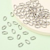 Tarnish Resistant 304 Stainless Steel Open Jump Rings X-STAS-Q186-03-8x5mm-5