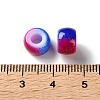 Spray Painted ABS Plastic European Beads KY-G033-02A-08-3