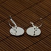 Clear Domed Glass Cabochon Cover and Brass Leverback Earring Settings for DIY DIY-X0160-S-RS-4