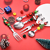 5Pcs 5 Styles 201 Stainless Steel Tableware FIND-YW0009-61-5