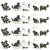 30Pcs 5 Styles Alloy Enamel Pendants ENAM-CJ0005-16-1