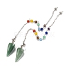 Natural & Synthetic Gemstone Cone Dowsing Pendulums G-Z023-01-2