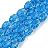 Transparent Glass Beads Strands EGLA-N013-T8mm-D17-1