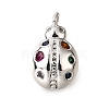 Brass Micro Pave Cubic Zirconia Pendants KK-D356-19P-1