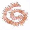 Natural Crackle Quartz Crystal Dyed Beads Strands G-I345-05H-2