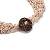 Bohemia Style Multi-strand Glass Seed Beaded Bib Necklaces for Women NJEW-G149-01D-4