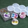 Flat Round DIY Silicone Molds DIY-A053-17D-1