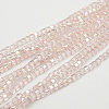 Electroplate Glass Beads Strands EGLA-D018-3x3mm-32-1