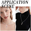 36Pcs 3 Styles Transparent Glass Bottle Pendants GLAA-SC0002-37-5