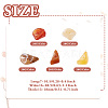 100G 5 Colors Acrylic Imitation Gemstone Beads OACR-TA0002-85-3